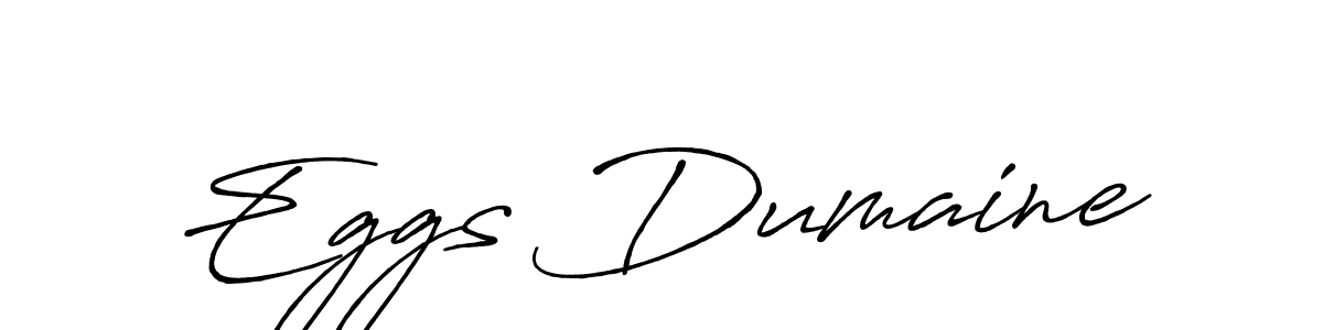 Also we have Eggs Dumaine name is the best signature style. Create professional handwritten signature collection using Antro_Vectra_Bolder autograph style. Eggs Dumaine signature style 7 images and pictures png