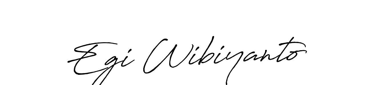 How to make Egi Wibiyanto name signature. Use Antro_Vectra_Bolder style for creating short signs online. This is the latest handwritten sign. Egi Wibiyanto signature style 7 images and pictures png