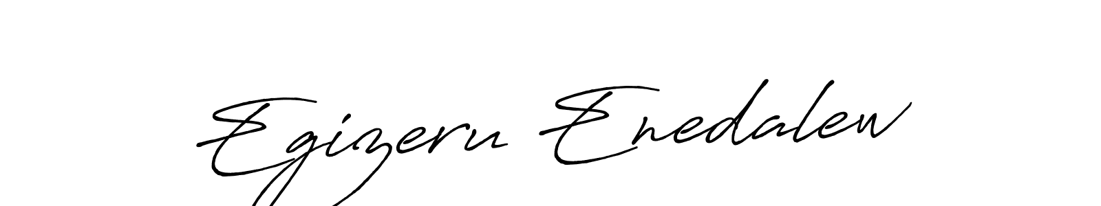 How to make Egizeru Enedalew name signature. Use Antro_Vectra_Bolder style for creating short signs online. This is the latest handwritten sign. Egizeru Enedalew signature style 7 images and pictures png
