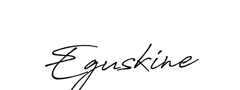 How to make Eguskine name signature. Use Antro_Vectra_Bolder style for creating short signs online. This is the latest handwritten sign. Eguskine signature style 7 images and pictures png