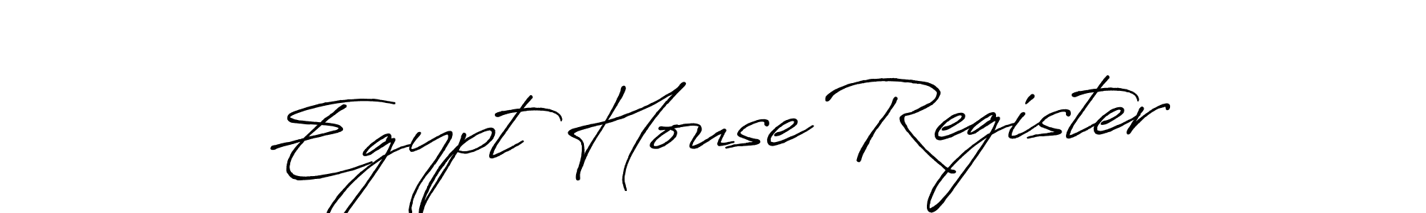 Similarly Antro_Vectra_Bolder is the best handwritten signature design. Signature creator online .You can use it as an online autograph creator for name Egypt House Register. Egypt House Register signature style 7 images and pictures png