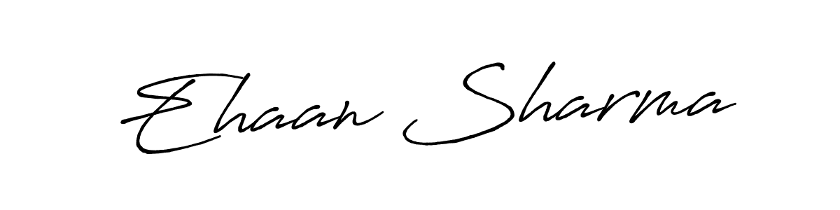 Make a beautiful signature design for name Ehaan Sharma. With this signature (Antro_Vectra_Bolder) style, you can create a handwritten signature for free. Ehaan Sharma signature style 7 images and pictures png