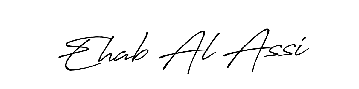 Make a beautiful signature design for name Ehab Al Assi. Use this online signature maker to create a handwritten signature for free. Ehab Al Assi signature style 7 images and pictures png