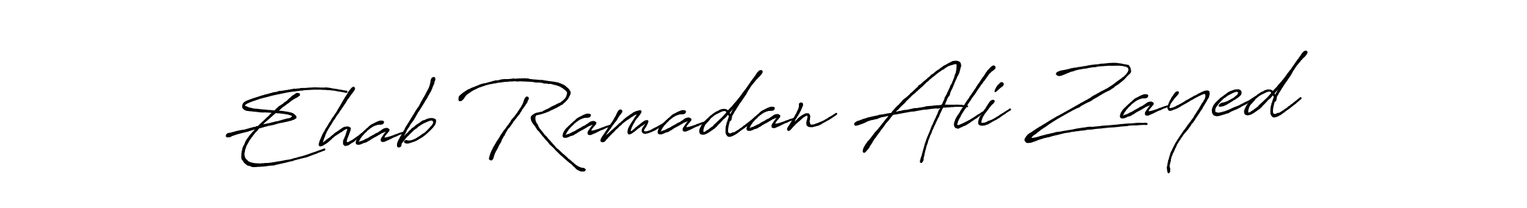 Make a beautiful signature design for name Ehab Ramadan Ali Zayed. With this signature (Antro_Vectra_Bolder) style, you can create a handwritten signature for free. Ehab Ramadan Ali Zayed signature style 7 images and pictures png