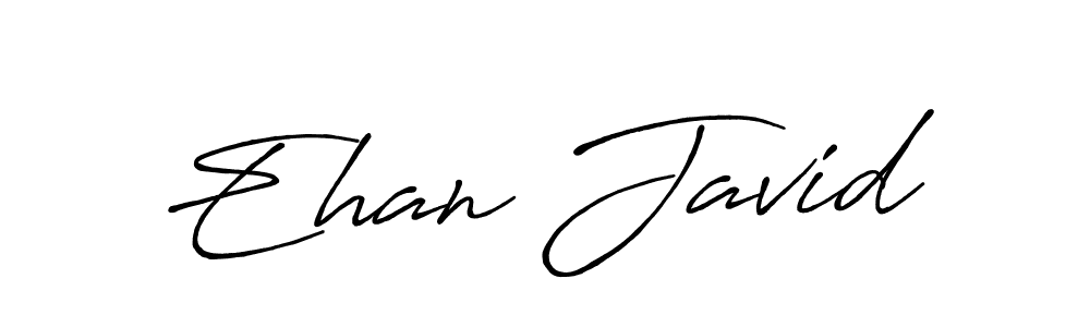 Make a short Ehan Javid signature style. Manage your documents anywhere anytime using Antro_Vectra_Bolder. Create and add eSignatures, submit forms, share and send files easily. Ehan Javid signature style 7 images and pictures png