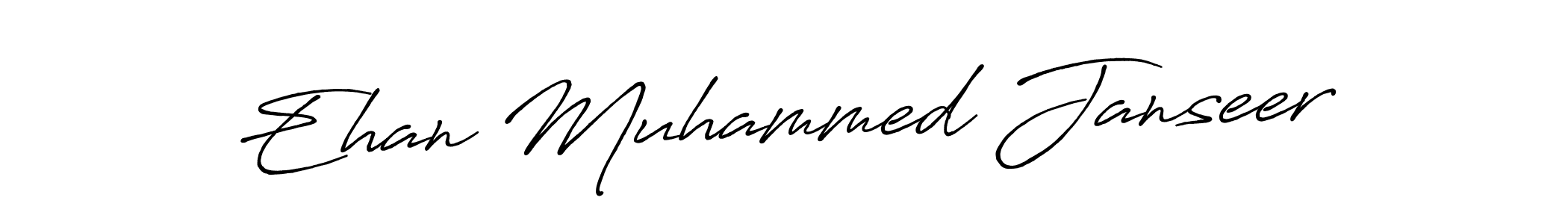 How to make Ehan Muhammed Janseer name signature. Use Antro_Vectra_Bolder style for creating short signs online. This is the latest handwritten sign. Ehan Muhammed Janseer signature style 7 images and pictures png