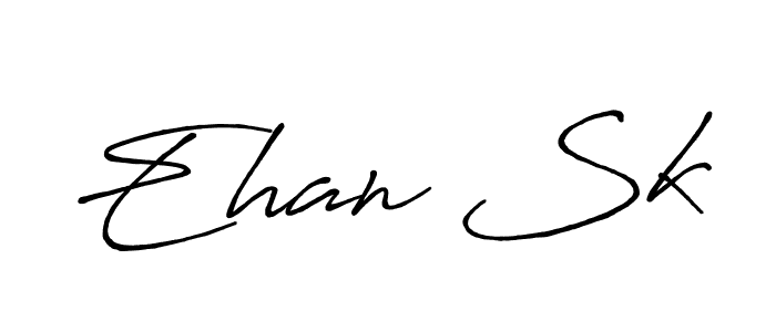 The best way (Antro_Vectra_Bolder) to make a short signature is to pick only two or three words in your name. The name Ehan Sk include a total of six letters. For converting this name. Ehan Sk signature style 7 images and pictures png