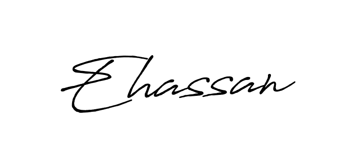 Use a signature maker to create a handwritten signature online. With this signature software, you can design (Antro_Vectra_Bolder) your own signature for name Ehassan. Ehassan signature style 7 images and pictures png