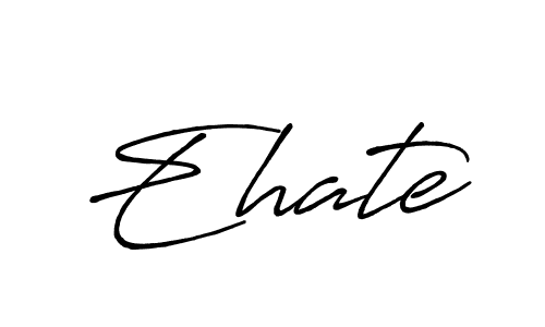 Use a signature maker to create a handwritten signature online. With this signature software, you can design (Antro_Vectra_Bolder) your own signature for name Ehate. Ehate signature style 7 images and pictures png