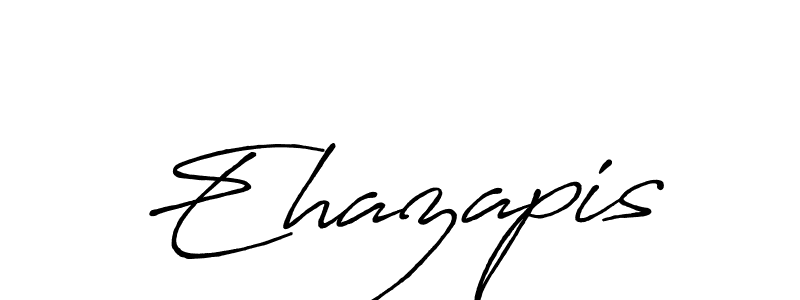 Create a beautiful signature design for name Ehazapis. With this signature (Antro_Vectra_Bolder) fonts, you can make a handwritten signature for free. Ehazapis signature style 7 images and pictures png