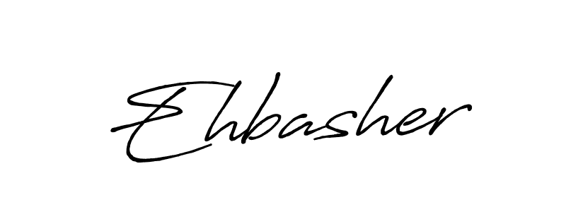 Make a beautiful signature design for name Ehbasher. With this signature (Antro_Vectra_Bolder) style, you can create a handwritten signature for free. Ehbasher signature style 7 images and pictures png