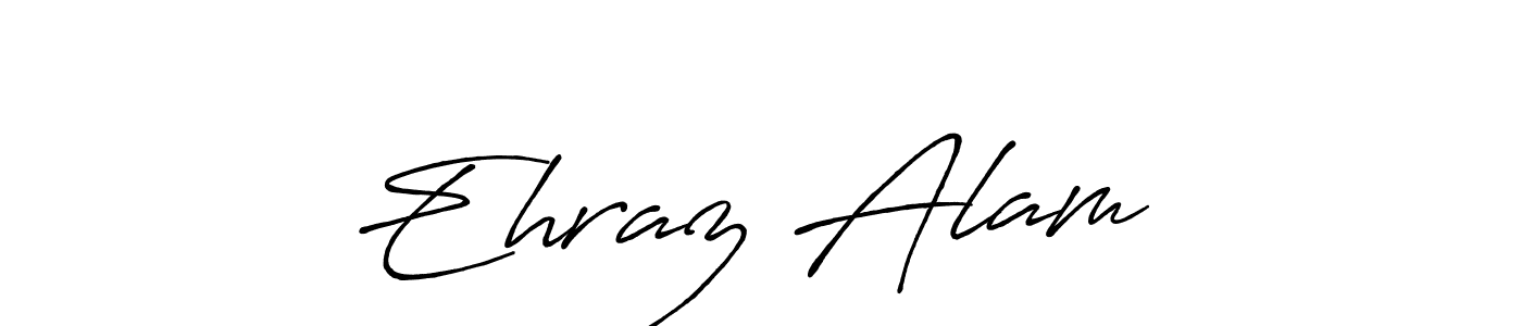Create a beautiful signature design for name Ehraz Alam ❤. With this signature (Antro_Vectra_Bolder) fonts, you can make a handwritten signature for free. Ehraz Alam ❤ signature style 7 images and pictures png