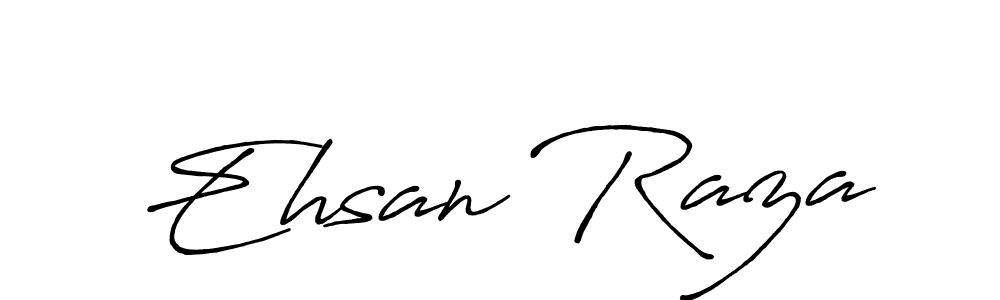 Make a beautiful signature design for name Ehsan Raza. With this signature (Antro_Vectra_Bolder) style, you can create a handwritten signature for free. Ehsan Raza signature style 7 images and pictures png