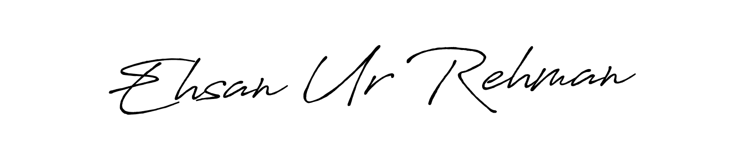 Create a beautiful signature design for name Ehsan Ur Rehman. With this signature (Antro_Vectra_Bolder) fonts, you can make a handwritten signature for free. Ehsan Ur Rehman signature style 7 images and pictures png