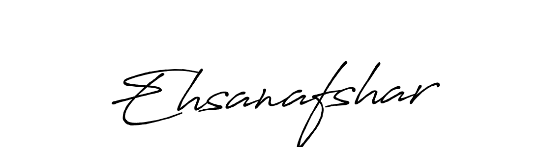 Make a beautiful signature design for name Ehsanafshar. With this signature (Antro_Vectra_Bolder) style, you can create a handwritten signature for free. Ehsanafshar signature style 7 images and pictures png