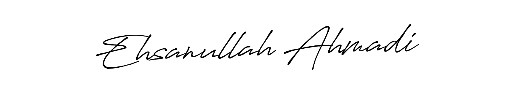 Also we have Ehsanullah Ahmadi name is the best signature style. Create professional handwritten signature collection using Antro_Vectra_Bolder autograph style. Ehsanullah Ahmadi signature style 7 images and pictures png