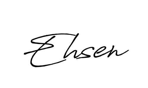 How to make Ehsen signature? Antro_Vectra_Bolder is a professional autograph style. Create handwritten signature for Ehsen name. Ehsen signature style 7 images and pictures png