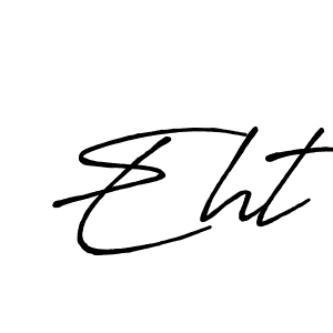 Similarly Antro_Vectra_Bolder is the best handwritten signature design. Signature creator online .You can use it as an online autograph creator for name Eht. Eht signature style 7 images and pictures png