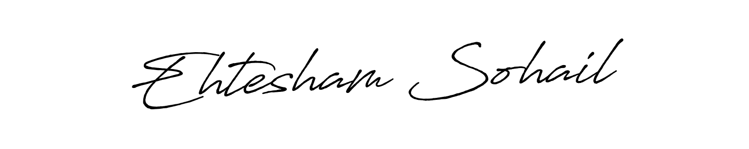 Antro_Vectra_Bolder is a professional signature style that is perfect for those who want to add a touch of class to their signature. It is also a great choice for those who want to make their signature more unique. Get Ehtesham Sohail name to fancy signature for free. Ehtesham Sohail signature style 7 images and pictures png