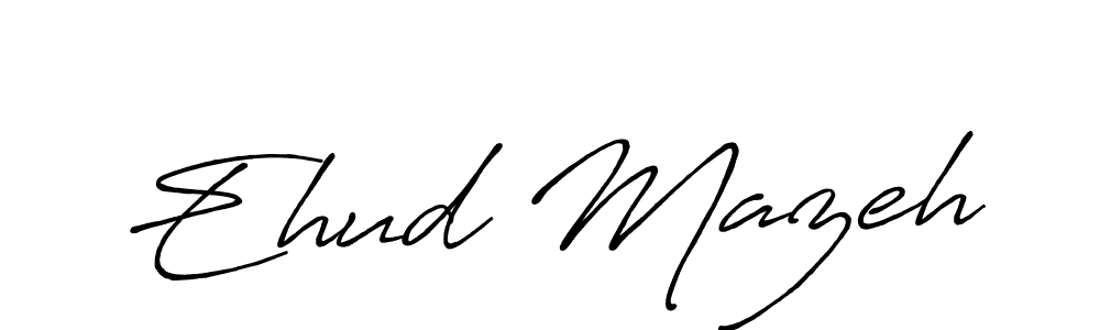 Also You can easily find your signature by using the search form. We will create Ehud Mazeh name handwritten signature images for you free of cost using Antro_Vectra_Bolder sign style. Ehud Mazeh signature style 7 images and pictures png