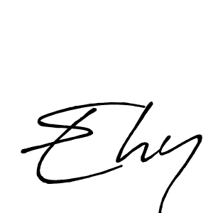 Create a beautiful signature design for name Ehy. With this signature (Antro_Vectra_Bolder) fonts, you can make a handwritten signature for free. Ehy signature style 7 images and pictures png