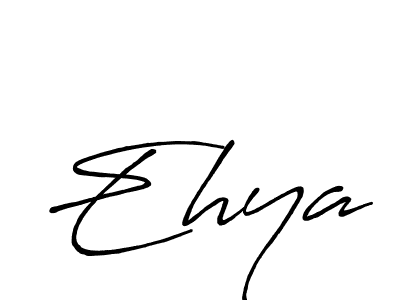 Ehya stylish signature style. Best Handwritten Sign (Antro_Vectra_Bolder) for my name. Handwritten Signature Collection Ideas for my name Ehya. Ehya signature style 7 images and pictures png