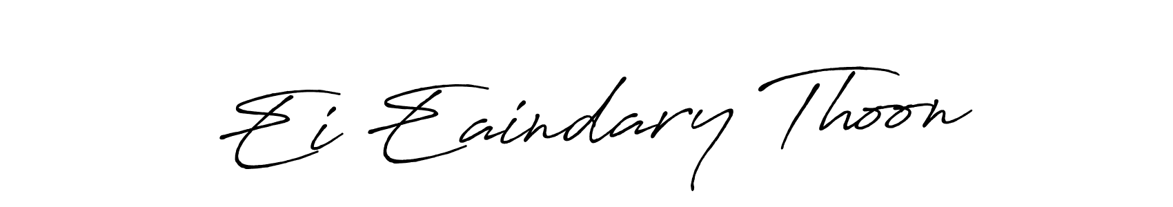 You should practise on your own different ways (Antro_Vectra_Bolder) to write your name (Ei Eaindary Thoon) in signature. don't let someone else do it for you. Ei Eaindary Thoon signature style 7 images and pictures png