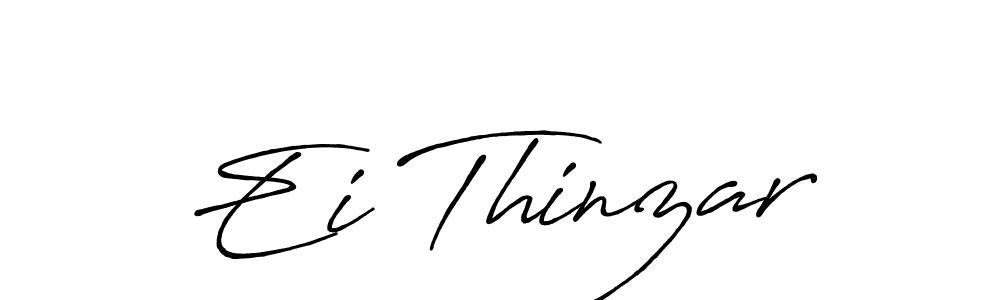 How to make Ei Thinzar signature? Antro_Vectra_Bolder is a professional autograph style. Create handwritten signature for Ei Thinzar name. Ei Thinzar signature style 7 images and pictures png