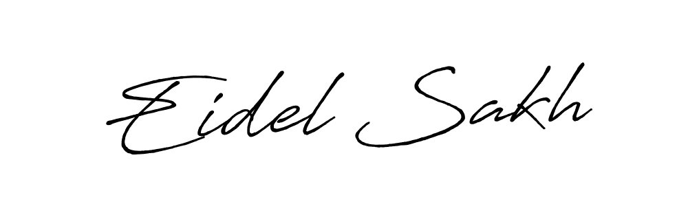 Also we have Eidel Sakh name is the best signature style. Create professional handwritten signature collection using Antro_Vectra_Bolder autograph style. Eidel Sakh signature style 7 images and pictures png
