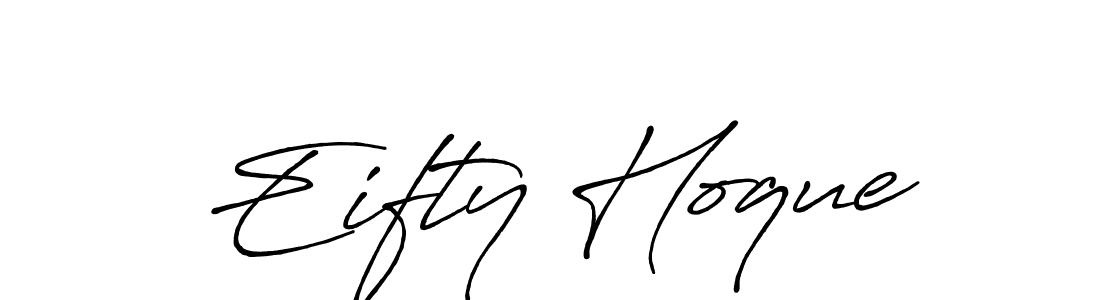 if you are searching for the best signature style for your name Eifty Hoque. so please give up your signature search. here we have designed multiple signature styles  using Antro_Vectra_Bolder. Eifty Hoque signature style 7 images and pictures png