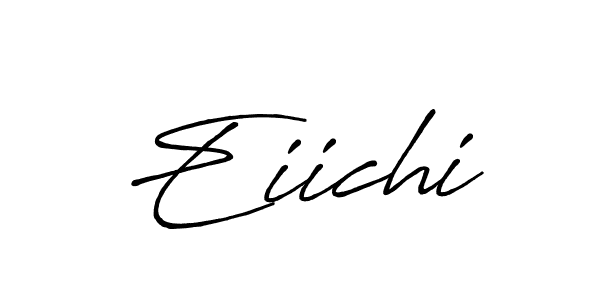 How to make Eiichi signature? Antro_Vectra_Bolder is a professional autograph style. Create handwritten signature for Eiichi name. Eiichi signature style 7 images and pictures png