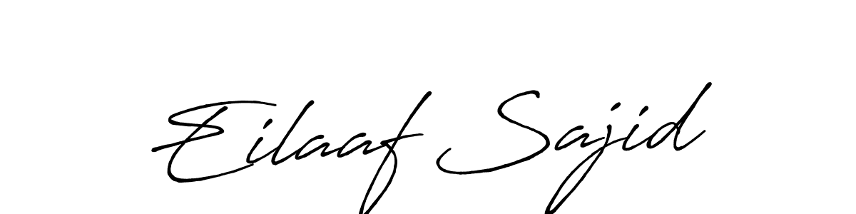 You should practise on your own different ways (Antro_Vectra_Bolder) to write your name (Eilaaf Sajid) in signature. don't let someone else do it for you. Eilaaf Sajid signature style 7 images and pictures png