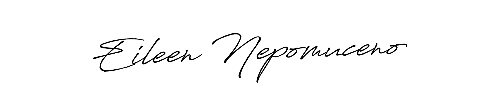 Create a beautiful signature design for name Eileen Nepomuceno. With this signature (Antro_Vectra_Bolder) fonts, you can make a handwritten signature for free. Eileen Nepomuceno signature style 7 images and pictures png