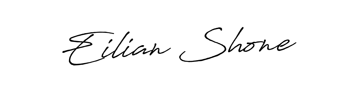How to make Eilian Shone name signature. Use Antro_Vectra_Bolder style for creating short signs online. This is the latest handwritten sign. Eilian Shone signature style 7 images and pictures png