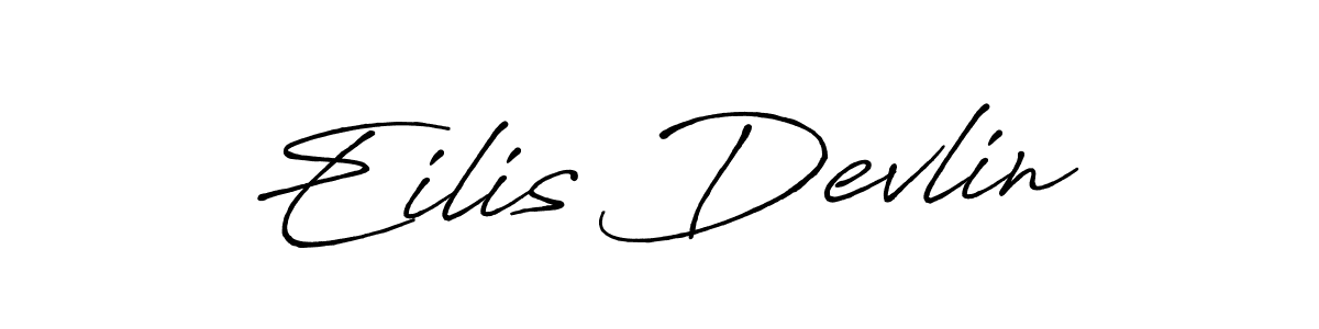 Antro_Vectra_Bolder is a professional signature style that is perfect for those who want to add a touch of class to their signature. It is also a great choice for those who want to make their signature more unique. Get Eilis Devlin name to fancy signature for free. Eilis Devlin signature style 7 images and pictures png