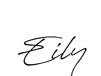 Create a beautiful signature design for name Eily. With this signature (Antro_Vectra_Bolder) fonts, you can make a handwritten signature for free. Eily signature style 7 images and pictures png