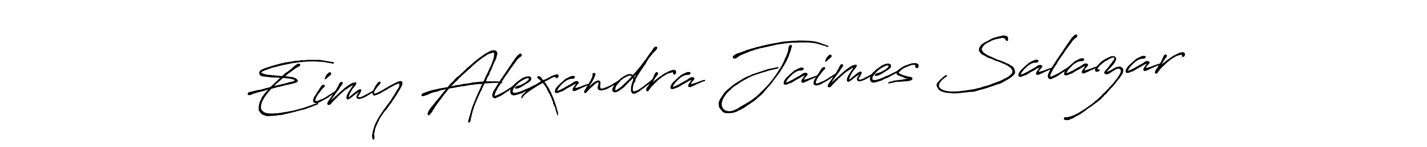 Also You can easily find your signature by using the search form. We will create Eimy Alexandra Jaimes Salazar name handwritten signature images for you free of cost using Antro_Vectra_Bolder sign style. Eimy Alexandra Jaimes Salazar signature style 7 images and pictures png