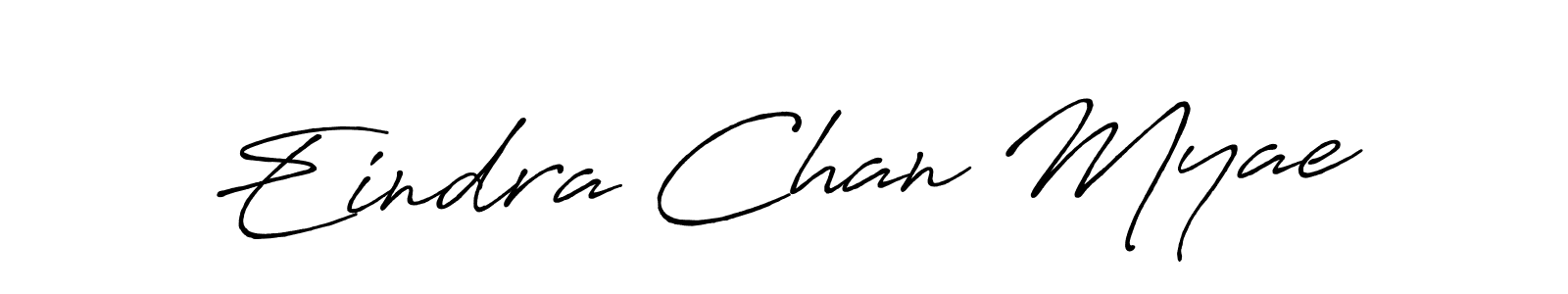 Make a beautiful signature design for name Eindra Chan Myae. With this signature (Antro_Vectra_Bolder) style, you can create a handwritten signature for free. Eindra Chan Myae signature style 7 images and pictures png