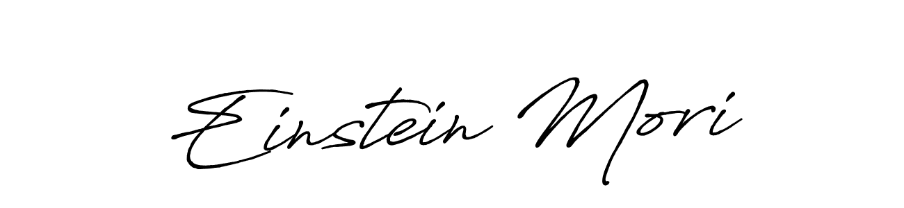 Also we have Einstein Mori name is the best signature style. Create professional handwritten signature collection using Antro_Vectra_Bolder autograph style. Einstein Mori signature style 7 images and pictures png