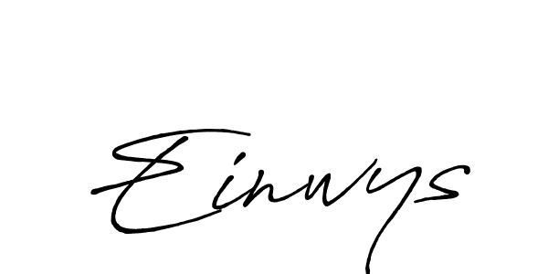 The best way (Antro_Vectra_Bolder) to make a short signature is to pick only two or three words in your name. The name Einwys include a total of six letters. For converting this name. Einwys signature style 7 images and pictures png