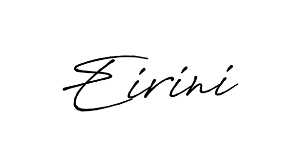 How to make Eirini name signature. Use Antro_Vectra_Bolder style for creating short signs online. This is the latest handwritten sign. Eirini signature style 7 images and pictures png