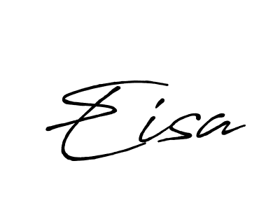 Make a beautiful signature design for name Eisa. With this signature (Antro_Vectra_Bolder) style, you can create a handwritten signature for free. Eisa signature style 7 images and pictures png