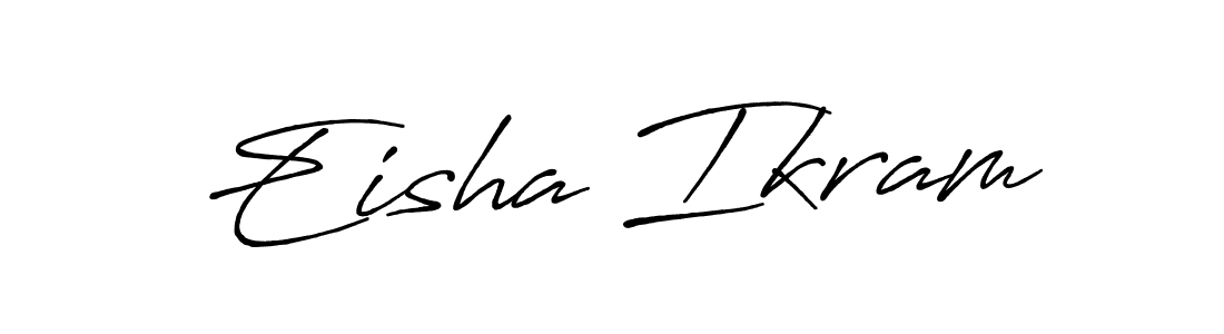 Antro_Vectra_Bolder is a professional signature style that is perfect for those who want to add a touch of class to their signature. It is also a great choice for those who want to make their signature more unique. Get Eisha Ikram name to fancy signature for free. Eisha Ikram signature style 7 images and pictures png