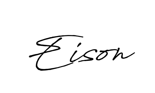 Make a beautiful signature design for name Eison. With this signature (Antro_Vectra_Bolder) style, you can create a handwritten signature for free. Eison signature style 7 images and pictures png