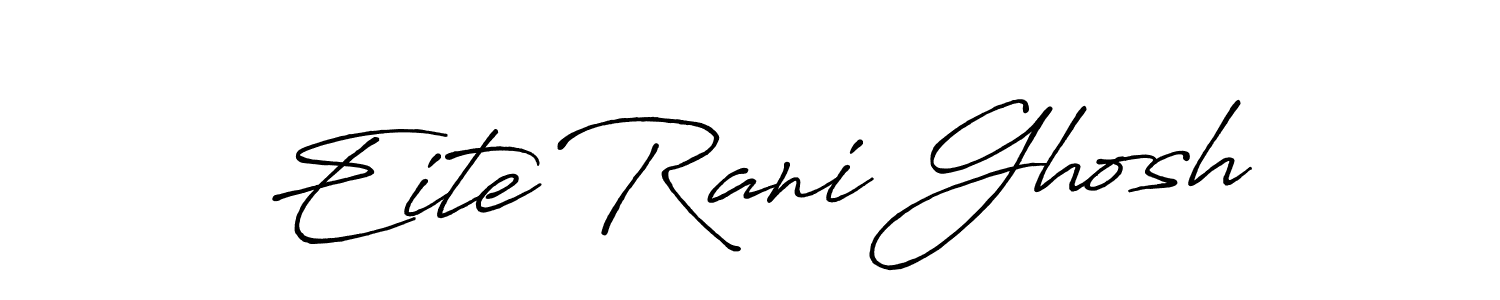 Similarly Antro_Vectra_Bolder is the best handwritten signature design. Signature creator online .You can use it as an online autograph creator for name Eite Rani Ghosh. Eite Rani Ghosh signature style 7 images and pictures png