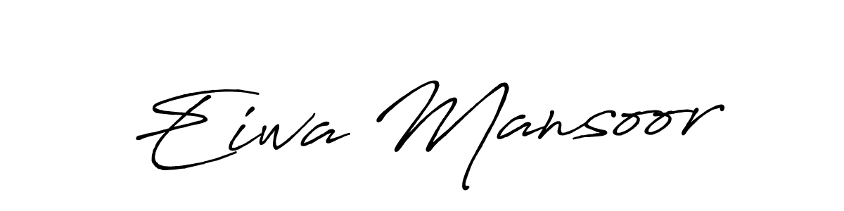 How to Draw Eiwa Mansoor signature style? Antro_Vectra_Bolder is a latest design signature styles for name Eiwa Mansoor. Eiwa Mansoor signature style 7 images and pictures png