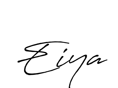 How to make Eiya name signature. Use Antro_Vectra_Bolder style for creating short signs online. This is the latest handwritten sign. Eiya signature style 7 images and pictures png