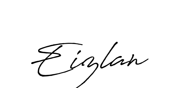 The best way (Antro_Vectra_Bolder) to make a short signature is to pick only two or three words in your name. The name Eizlan include a total of six letters. For converting this name. Eizlan signature style 7 images and pictures png