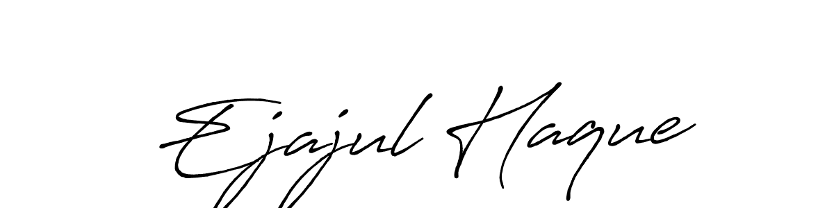 Also we have Ejajul Haque name is the best signature style. Create professional handwritten signature collection using Antro_Vectra_Bolder autograph style. Ejajul Haque signature style 7 images and pictures png
