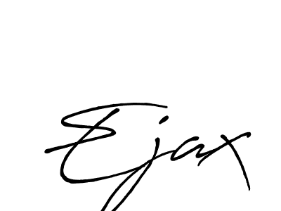 Make a beautiful signature design for name Ejax. With this signature (Antro_Vectra_Bolder) style, you can create a handwritten signature for free. Ejax signature style 7 images and pictures png